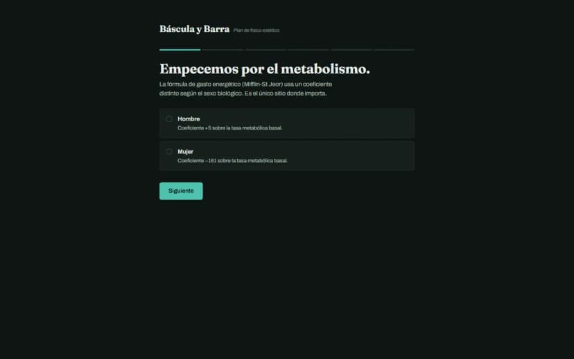 Báscula y Barra